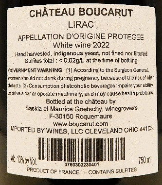 Lirac Blanc, 2023, D' Schland, By Chateau de Boucarut, Rhone