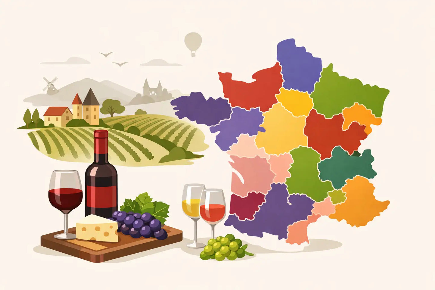 French Wine Regions List in Alphabetical Order