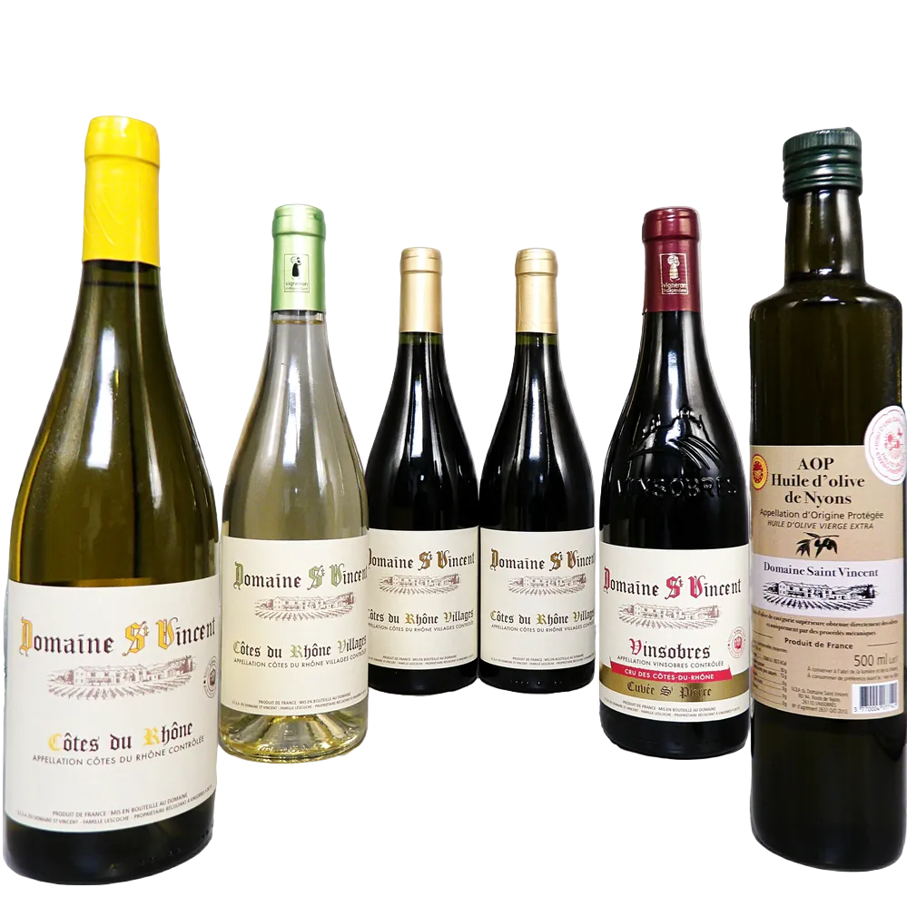 St Vincent Bundle of Six Bottles, Five Wines and Olive Oil