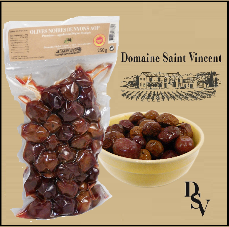 Olives de Nyons AOP, 250 G, Domaine Saint Vincent